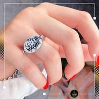 خاتم ملكي بالاسم فضه خالص عيار 925