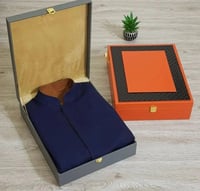 فروة رجالية دبل فيس بلون جملي مع اسود