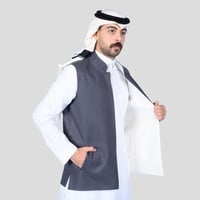 سديري دبل فيس الاكثر طلب ابيض مع رصاصي غامق