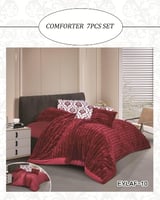 مفرش إيلاف مخمل مقلم شتوي ثقيل نفر ونص