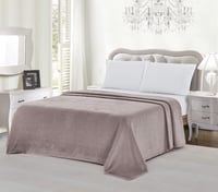 بطانيات صيفية ساده نفر ونص وزن 1.2