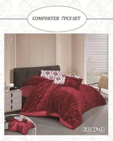 مفرش إيلاف مخمل مقلم شتوي ثقيل نفرين