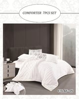 مفرش إيلاف مخمل مقلم شتوي ثقيل نفر ونص