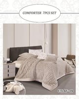 مفرش إيلاف مخمل مقلم شتوي ثقيل نفرين