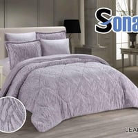 مفرش SONA شتوي فرو - لون بنفسجي