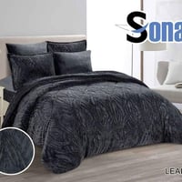 مفرش SONA شتوي فرو - لون أسود