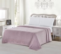 بطانيات صيفية ساده نفر ونص وزن 1.2