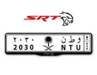 اطار لوحات السيارات شعار اس ار تي - DODGE SRT