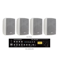 4 سماعات أبيض