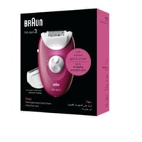 براون - ماكينة ازالة الشعر سيلك ابيل 3 مع قطعتين 3...