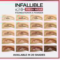 لوريال باريس - بودرة مضغوطة انفاليبل 24 ساعة - L’O...