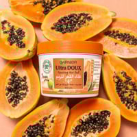 غارنييه - غذاء الشعر المرمم 3 في 1 بالبابايا والأم...