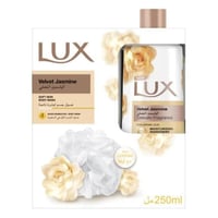 لوكس - جل استحمام الياسمين المخملي مع ليفة - 250 م...