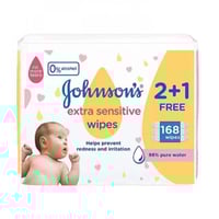 جونسون - مناديل أطفال مبللة فائقة الحساسية 56 عبوة...