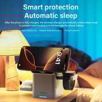 شاحن وحامل 3 في 1 – شحن ذكي وأناقة في مكان واحد