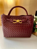 شنطة يد وكتف انديامو عنابي مقاس 25 سم عالية الجودة...