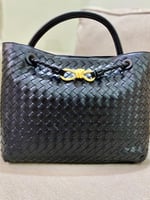 شنطة يد وكتف إنديامو اسود مقاس 32 سم عالية الجودة...