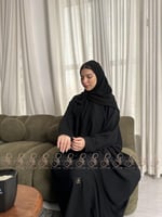 عباية الدانوب نص بشت كريب ساده