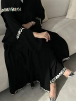 عباية آسيا بتطريز انيق