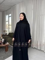 عباية الدانوب نص بشت كريب ساده