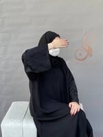 عباية كتان ندئ مربعات