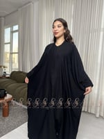 عباية الدانوب نص بشت كريب ساده