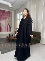 عباية الدانوب نص بشت كريب ساده