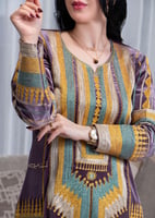 ثوب عسيري مخمل موف رقم 40