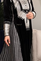 ثوب عسيري اسود مخمل رقم 9