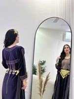 ثوب عسيري بنفسجي مخمل رقم 29