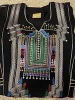 ثوب عسيري اسود رقم 21