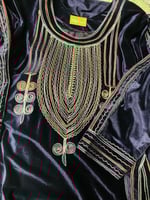 ثوب عسيري بنفسجي مخمل رقم 29