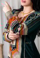 ثوب عسيري مخمل زيتي رقم 41