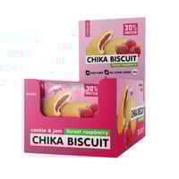 باكت بسكوت بروتين توت احمر شيكا لاب 50 جم 9 حبات