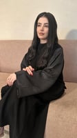 عبايه بتدخيله جميلة على االاكمام-R020
