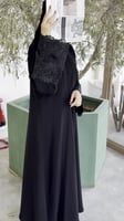 عباية سوداء فاخرة بتطريز ملكي أنيق-501