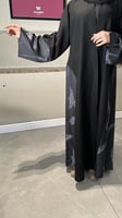 عباية نص كلوش بتدخيلة ريش-223