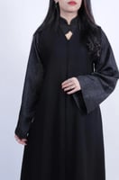 عبايه نص كلوش تدخيلة كم كامل-722