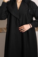 عباية نص كلوش بتدخيله مطاط على الكم