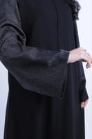 عبايه نص كلوش تدخيلة كم كامل-722