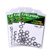 KATYUSHA 20Pcs Heavy Duty Fishing Solid Rings سولد...