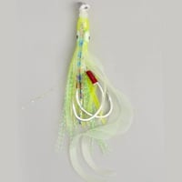 Assist Hooks With Silicone Squid Skirts Lumious Gl...