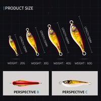 SEAFOX slow UV/Luminous jigs / سي فوكس لايت جق (إض...