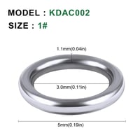 KATYUSHA 20Pcs Heavy Duty Fishing Solid Rings سولد...