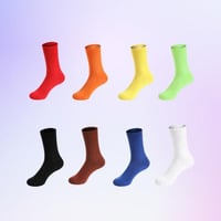 جوارب رياضية سادة الوان متعددة - للكبار والصغار