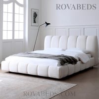 سرير نوم LANA بقماش بوكليه