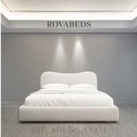 سرير نوم WAVE بقماش بوكليه