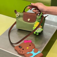 شنطة لونق شامب مقاس ميني أخضر بني