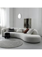 كنبة بوكليه ثلاث مقاعد رمادي - من بيتك