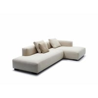 كنبة زاوية خشب سويدي و ام دي اف تايلاندي وكتان بيج...